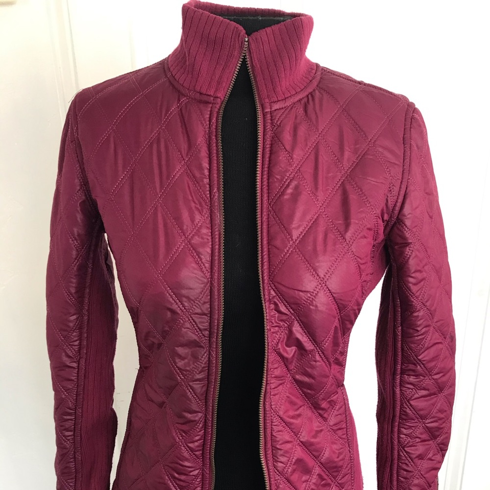 Prana Diva Sherpa bomber jacket raspberry size xs